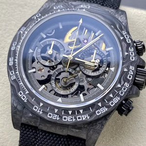 <b>Top</b>-quality luxurious carbon fiber hollow automatic watch, multi-functional men's waterproof watch, sapphire <b>crystal</b> - Product Image 1