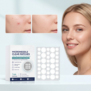 Acne Microneedle <strong>Patches</strong> with Hydrocolloid Salicylic Acid Tea Tree Oil-Fat-Dissolving Invisible Barrier Protection Day/Night Use - Product Image 2