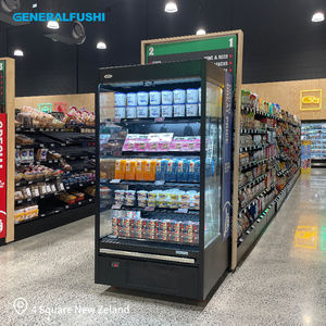 GENERALFUSHI Refroidisseur multipont avant bas enfichable Présentoir vertical ouvert Refroidisseur de boissons Refroidisseur de produits laitiers Réfrigérateur Red Bull - Product Image 5