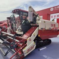 Récolteuse de riz et de maïs sur chenilles de haute qualité, efficace pour l'agriculture domestique, avec boîte de vitesses et moteur, également adaptée à la récolte du blé et du maïs