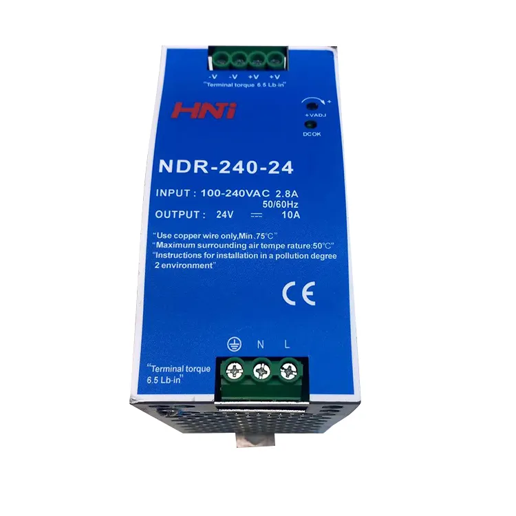 NDR-240-24 Single Output Industrial DIN RAIL Power Supply 24V