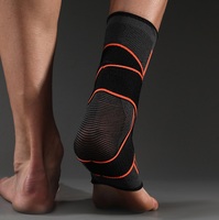1 pièce Sangle de compression 3D en nylon pour cheville, support de protection pour le basketball et le fitness