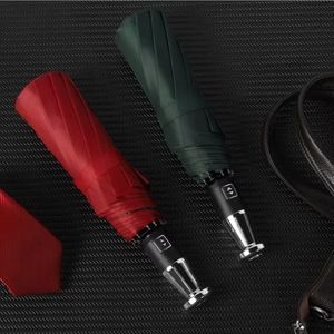 Paraguas Plegable Automático de Apertura y Cierre con un Botón, con Mango Cromado, para Viajes de Negocios y Desplazamientos Diarios - Product Image 4