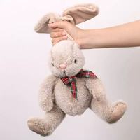 Peluche Lapin de Haute Qualité en Gros, Adorable Lapin en Peluche avec Nœud Papillon, Jouet Doux en Coton PP, Cadeau d'Anniversaire Anti-Stress