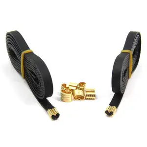 优奇宽6毫米2GT开放式正时橡胶带，带8pcs铜扣，适用于Ender 3 3D打印机