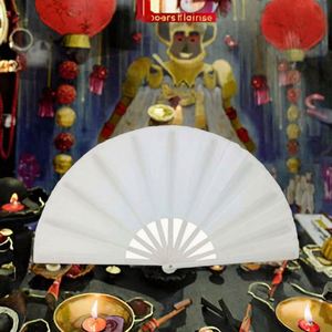 Custom <b>Large</b> Folding Hand Fan Nylon-Cloth & Plastic Gift Crafts Promotional Printed Design - Product Image 2