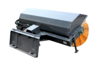 Balayeuse à neige rotative avec balai d'angle de neige à moteur pour chargeur pour utilisation en usine de fabrication