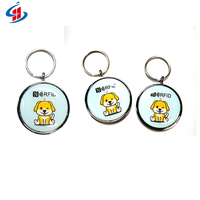 13,56 MHz RFID NFC QR-Code intelligenter Haustier-Tag Anti-Verlust TAG 213 216 NFC Epoxidholz-Halsband-Tags