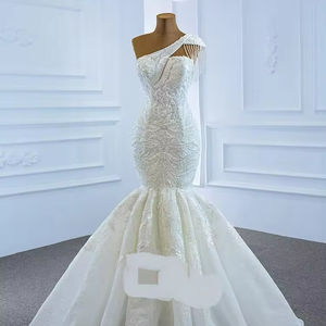 Nuevos Vestidos de Novia de Talla Grande con Encaje en el Hombro y Lazos, de Alta Calidad y Gran Venta - Product Image 1