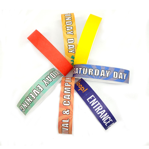 <span class=keywords><strong>Bracelet</strong></span> en papier Tyvek coloré pour événement de <span class=keywords><strong>festival</strong></span> <span class=keywords><strong>personnalisé</strong></span> en gros <span class=keywords><strong>Bracelet</strong></span> en papier Vip de musique à la mode - Product Image 4