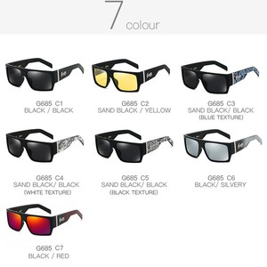 Gafas de Sol GCOTX Estilo Chicano Biker Gang, Moda Hip-Hop de la <span class=keywords><strong>Costa</strong></span> Oeste, Polarizadas UV400 de 7 Colores con Marco Completo G685 - Product Image 2
