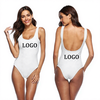 Maillot de bain une pièce sexy pour femme, dos nu, personnalisé avec logo, pour fitness, impression OEM, collection 2026, vente chaude