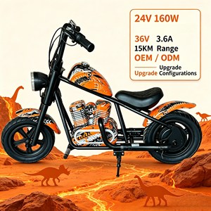 Moto électrique pour enfants en gros d'usine, mini <span class=keywords><strong>chopper</strong></span> 24V style <span class=keywords><strong>Harley</strong></span> avec pneus larges de 12 pouces, cadeau idéal pour les enfants - Product Image 2