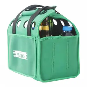 6 garrafas de neoprene garrafa de vinho cerveja refrigerador latas suporte