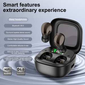 S02 Lightweight Ergonomic TWS Earbuds Comfortable Wireless In-Ear Sleep Earbuds for Workout Running Jogging <b>Bluetooth</b> - Product Image 3
