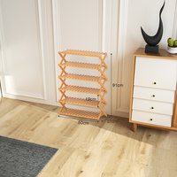 Étagère à chaussures en bambou, 2, 3, 4, 5, 6 niveaux, pliables, présentoirs de plantes, organisateur de rangement, vente en gros,