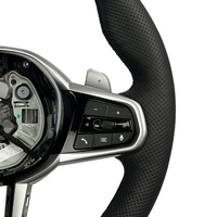 Volant en cuir modifié HJX Black Series pour BMW M8 8 7 X7 6 GT X6 M5 5 X5 X4 X3 F10 E70 E90 ZC-I7-P101