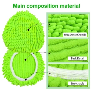 Tête de vadrouille en microfibre EasyWrin avec poteau en acier pour recharges de vadrouille rotative poignée de nettoyage remplaçable adaptée à <span class=keywords><strong>VileDa</strong></span> - Product Image 3