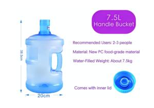Bouteille d'eau bleue <span class=keywords><strong>CNPS</strong></span> multi-capacité de 5 gallons, fabriquée en matériau PC de qualité alimentaire, écologique, réutilisable, de haute qualité, logo personnalisé - Product Image 4