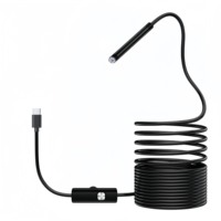 Offre Spéciale 8mm Portable haute définition endoscope industriel caméra adaptateur à objectif unique outil de détection de Pipeline pour Apple IOS