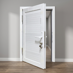 ประตูบานเปิดกระจก UPVC ยี่ห้อ HOFFEN ขนาด 81x205 ซม. กันเสียง กันน้ำ กันลม สำหรับภายนอกอาคาร รับประกันตลอดอายุการใช้งาน เหมาะสำหรับอพาร์ทเมนท์ ซูเปอร์มาร์เก็ต - Product Image 2