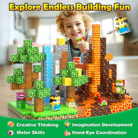 Vente chaude Éducatif 3D Magnétique En Plastique Blocs De Construction Bloc Ensemble Décompression Puzzle Jouets Cube