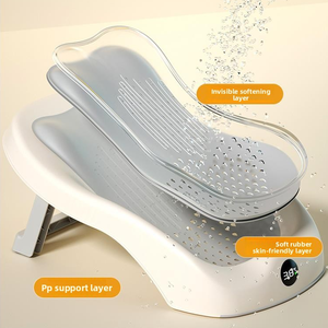 Siège <span class=keywords><strong>de</strong></span> <span class=keywords><strong>bain</strong></span> pour bébé en plastique, support universel pour baignoire, tapis antidérapant, filet <span class=keywords><strong>de</strong></span> <span class=keywords><strong>bain</strong></span> pour nouveau-né, grande taille, design multifonctionnel - Product Image 4