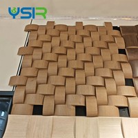 Panneaux muraux acoustiques en mosaïque moderne décoratifs, panneaux acoustiques de plafond en MDF insonorisants