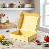 Boîte d'expédition pour vêtements en carton jaune personnalisée avec votre logo – Offre spéciale pour l'emballage de vêtements