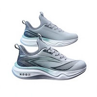 Zapatillas de running para hombre de talla grande con cordones, suela blanda, amortiguación, alta elasticidad y transpirables para exteriores, colección primavera 2025