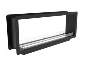 Fausse cheminée de table moderne pour l'intérieur, 13 l, 150x70x40CM, avec insertion Bio-alcool, en acier inoxydable, pour poser sur pied, éthanol - Product Image 3