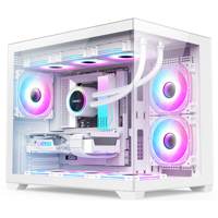 Nouvelle conception de boîtier de PC de jeu Matx, boîtier d'ordinateur de taille moyenne, fabricant de boîtiers de PC de jeu, prend en charge les ventilateurs RGB