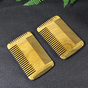 Peine de madera de sándalo YH7-7, peine de masaje rectangular hecho a mano de 10-15 cm para la población en general - Product Image 2