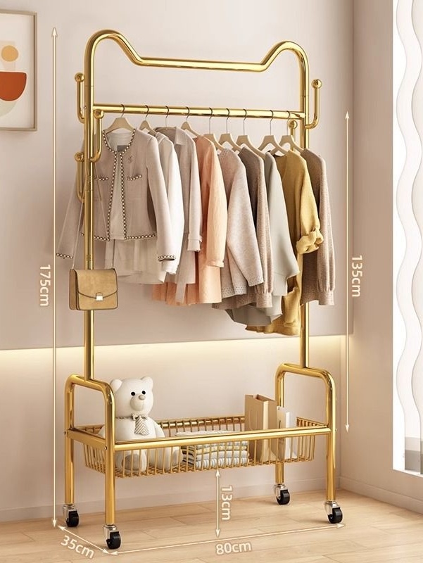 80cm doré+panier de rangement