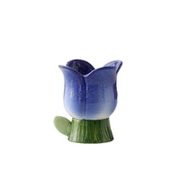 Coupelle Fleur de Campanule Cadeau Créatif en Céramique DIY, Contenant pour Bougie d'Aromathérapie, Bol à Dessert Mignon et Féminin, Boîte en Papier Fabriquée en Chine