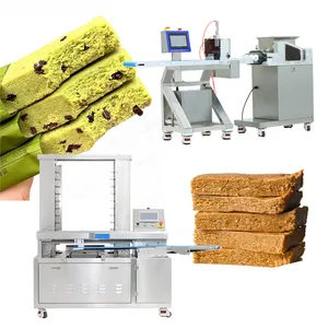 Veganistische Eiwitrepen Machine Met Lade Uitlijningsmachine Snackenergy Bar Productielijn Chocoladereep Extruder Maker