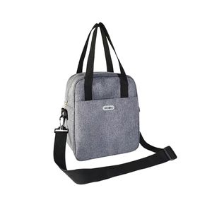 Sacs isothermes personnalisés en PEVA Oxford OEM pour le camping en plein air, fabriqués en usine, portables, avec bandoulière unique, pour le déjeuner - Product Image 2
