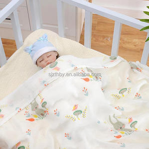 Cổ phiếu thiết kế mềm nhất tre Cotton Muslin vải chăn cho trẻ sơ sinh - Product Image 4