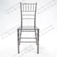 Vente en gros Nouveau style Chaise de salle à manger de mariage grise pour hôtel Event Party