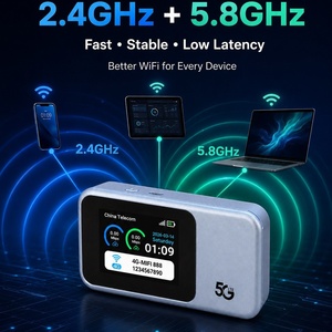 Router 4G con Función de Firewall y Módem para Latinoamérica, <span class=keywords><strong>MiFi</strong></span> Portátil con WiFi6 Inalámbrico de 2.4G y 5.8G - Product Image 1