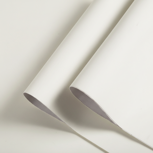 Moderne Hautähnliche Einfarbige Abzieh- und Aufkleb-PVC-Tapete für Schranktüren Möbelrenovierung Minimalistische Wohnungseinrichtung - Product Image 1