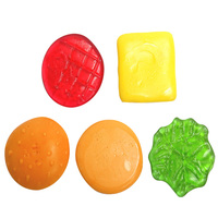 Golosina de Goma Suave Personalizada Sabor Fruta Dulce en Forma de Hamburguesa de 50g Tamaño Grande al por Mayor