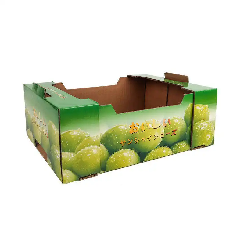 Multi Sizes Cardboard Corrugated Sweet Paper fruit special hard box Food Banana Carton Box package With Window