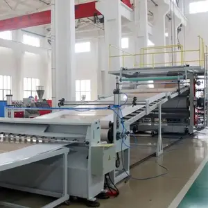 Mesin manufaktur produksi Panel lembaran dekorasi marmer buatan PVC otomatis/garis ekstrusi