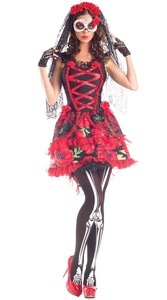 Disfraz de Novia Fantasma para Adultos, Disfraz de Bruja del Día de Muertos Mexicano, Vestido de Cosplay para Fiesta Española, Atuendo de Juego de Rol para Mujeres - Product Image 4