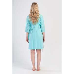 Ensemble de vêtements de nuit pour femmes enceintes : Tunique à double plis à manches courtes et robe à manches 3/4 avec poches - Product Image 1