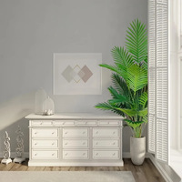 Plante de palmier artificielle de 120 cm sans pot, pour extérieur, produits d'arbres à feuilles persistantes, haute qualité pour la décoration intérieure d'hôtels