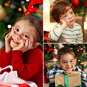 20 New <strong>Children</strong> Adult Face Makeup <strong>Tattoo</strong> Stickers Cute Waterproof Skin Friendly Powder Blusher Temporary <strong>Tattoo</strong> Stickers - Product Image 5