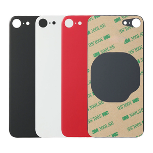 Remplacement de vitre arrière de haute qualité avec grand trou pour iPhone 8 SE XR X XS 11 12 mini 13 14 PM avec ruban adhésif de 3 mm - Product Image 1