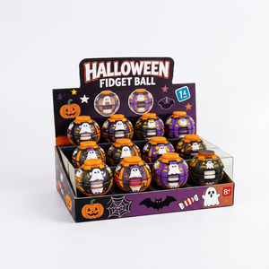 Bola Antiestrés LED con Diseño de Fantasma de Halloween, Giratoria y Presionable, Impresa en 3D, con Luz LED para Aliviar la Ansiedad, Decoración Espeluznante para Escritorio - Product Image 2